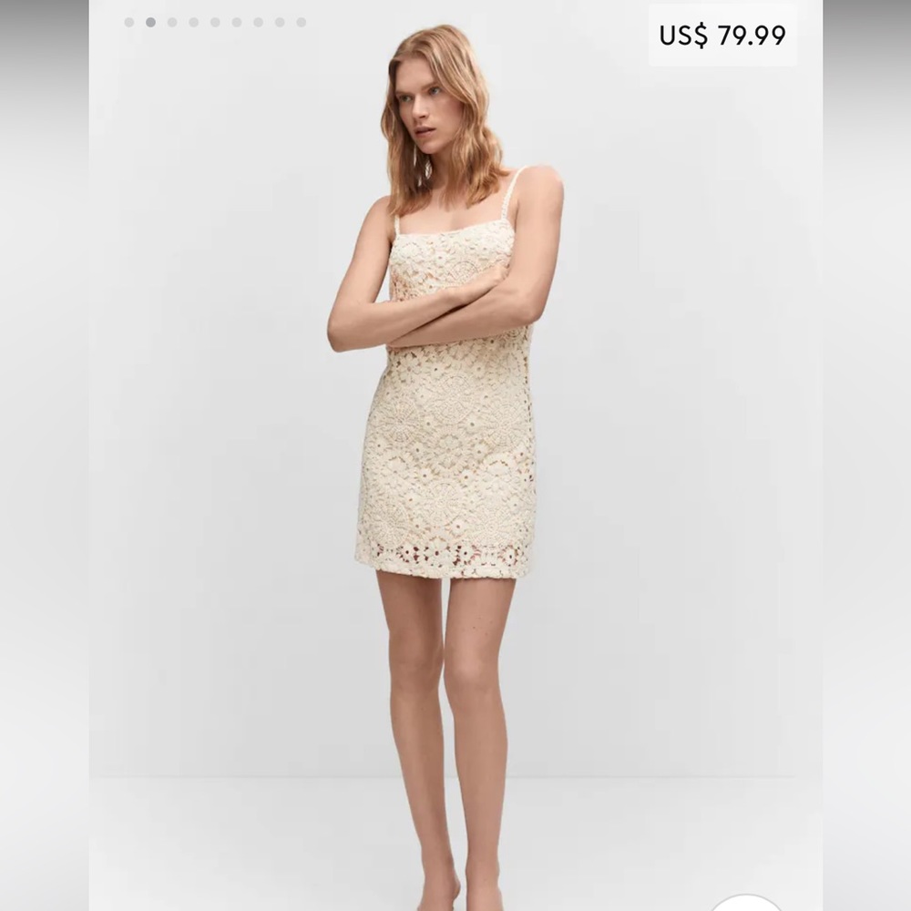 Crochet short dress